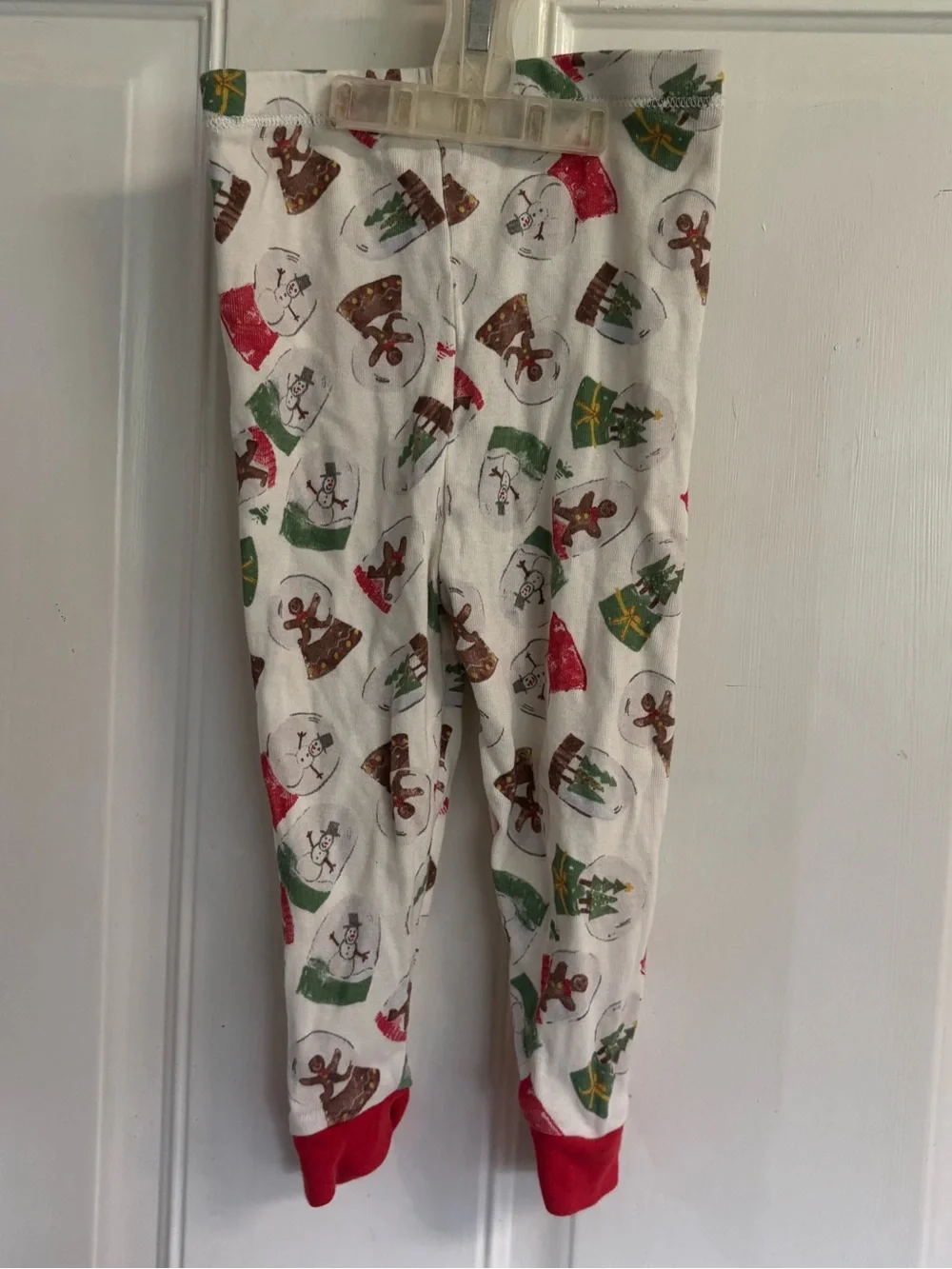 12M Burt's Bees Christmas long sleeve/pants pajama set.  In VGUC!  100% Organic
